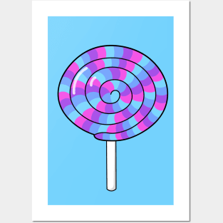 Pink Lollipop Posters and Art